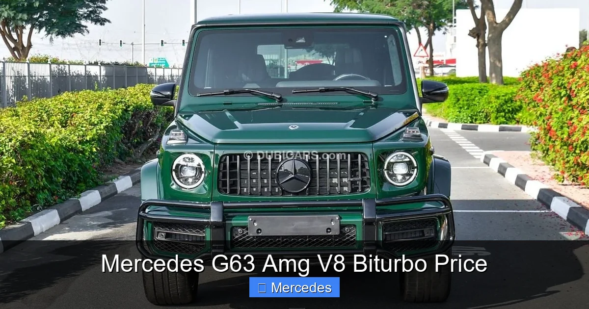Mercedes G63 Amg V8 Biturbo Price