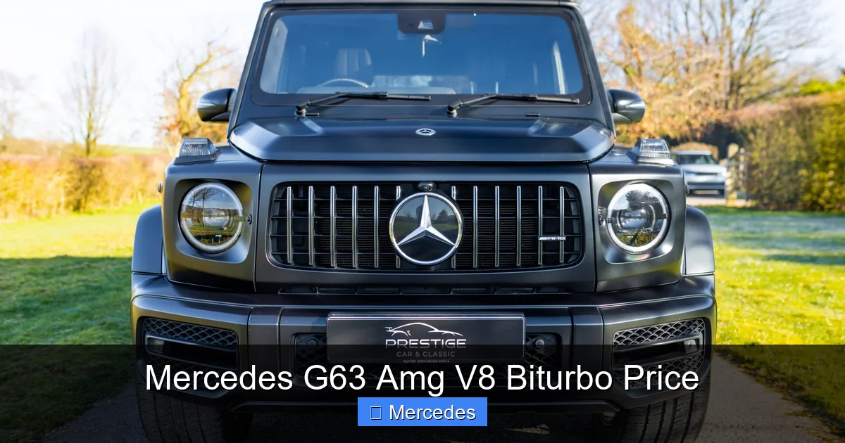 Mercedes G63 Amg V8 Biturbo Price