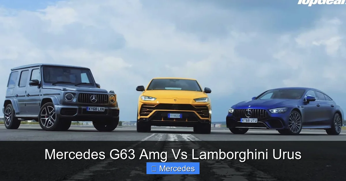 Mercedes G63 Amg Vs Lamborghini Urus