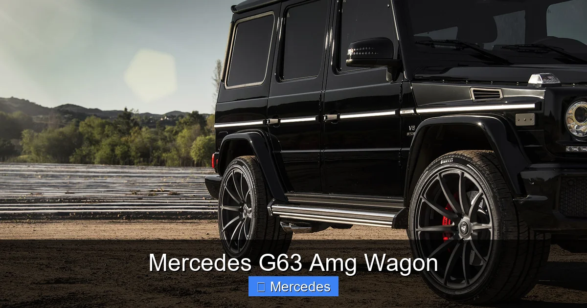 Mercedes G63 Amg Wagon