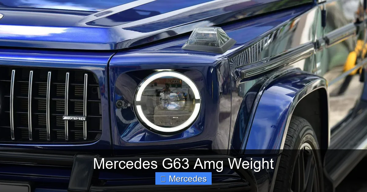 Mercedes G63 Amg Weight