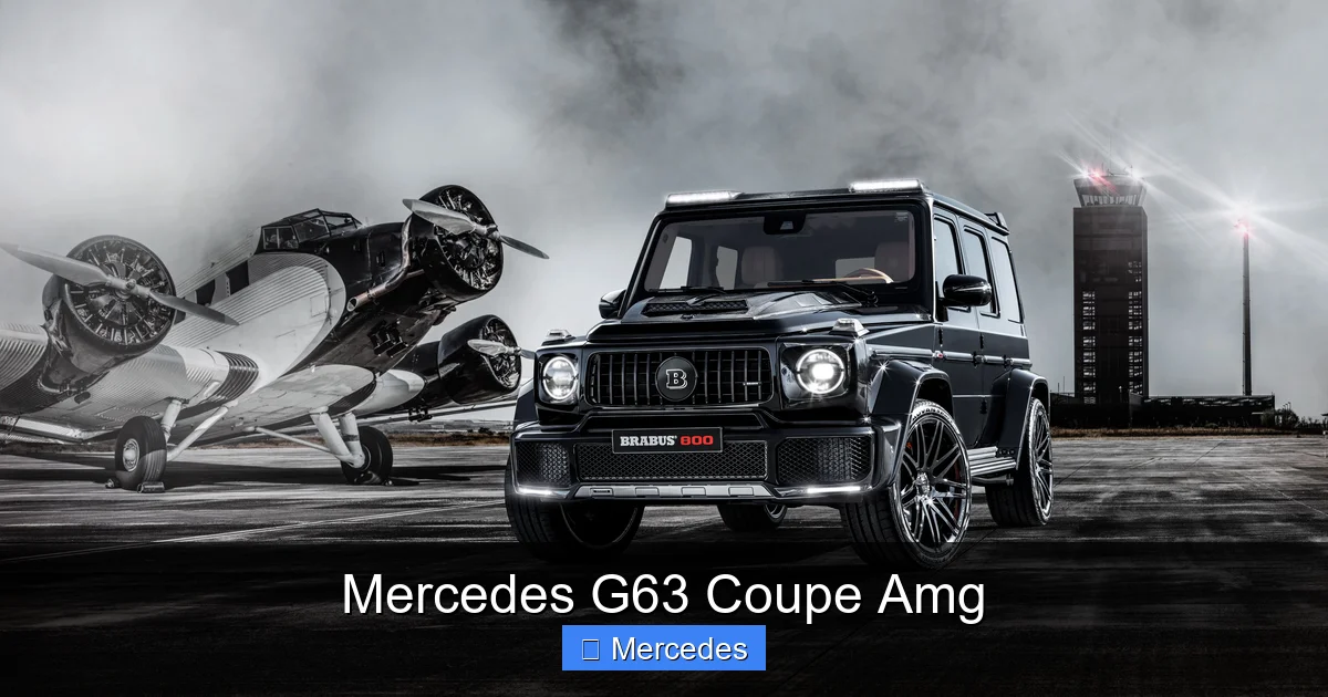 Mercedes G63 Coupe Amg