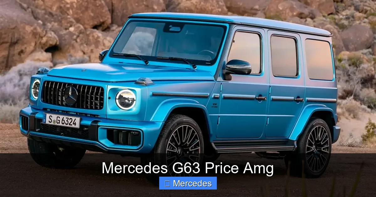 Mercedes G63 Price Amg