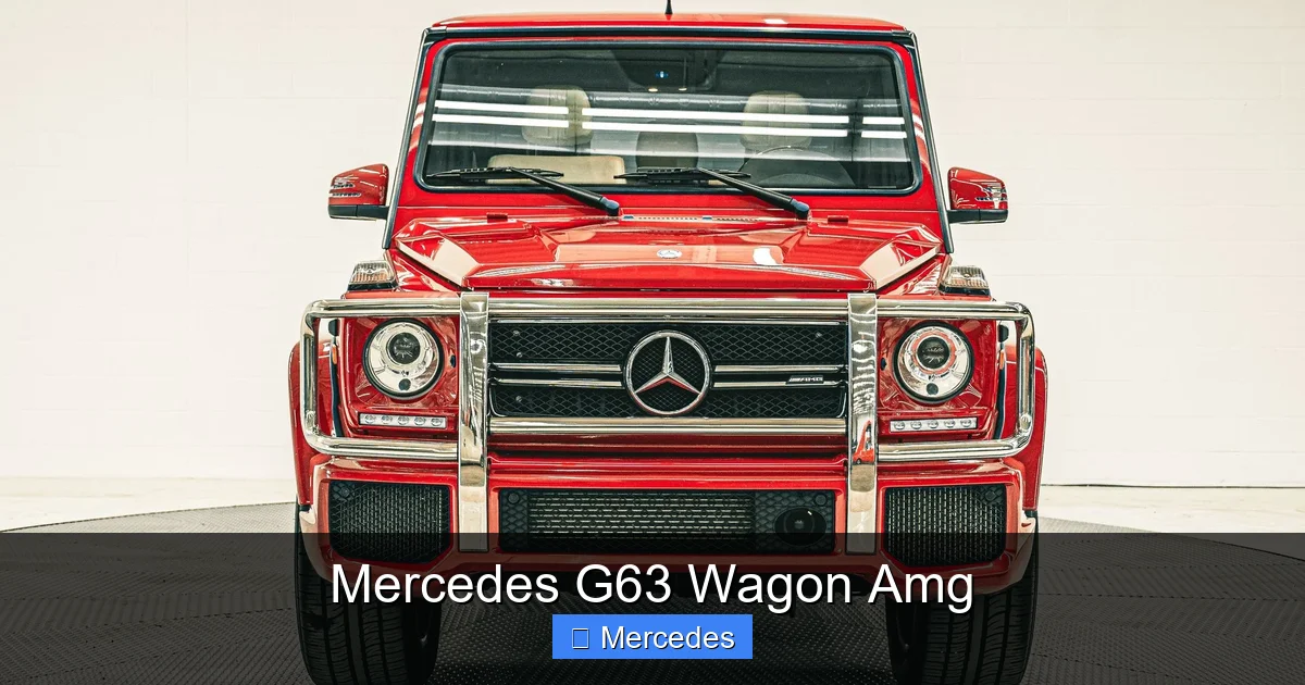 Mercedes G63 Wagon Amg