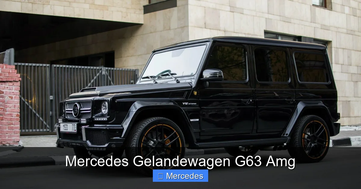 Mercedes Gelandewagen G63 Amg