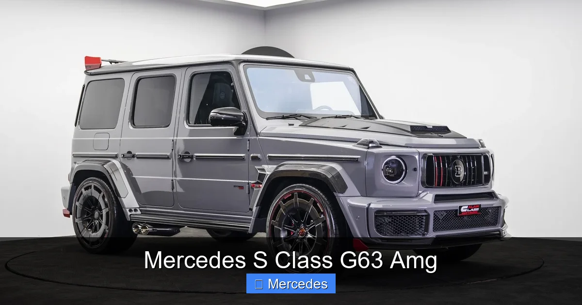 Mercedes S Class G63 Amg