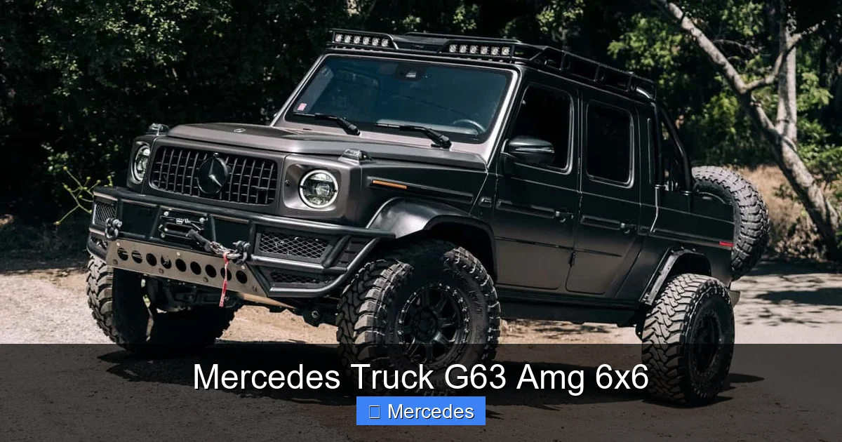 Mercedes Truck G63 Amg 6x6
