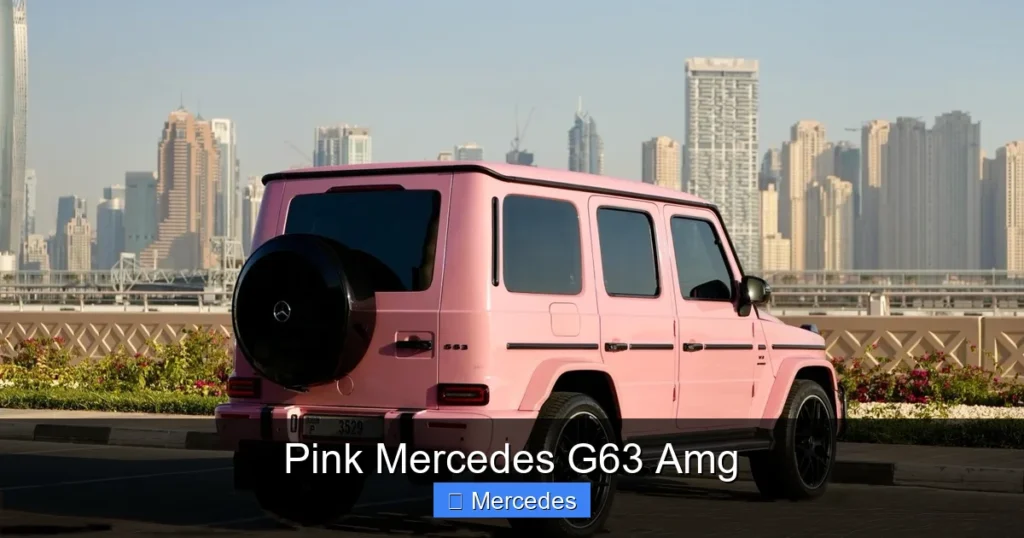 Pink Mercedes G63 Amg