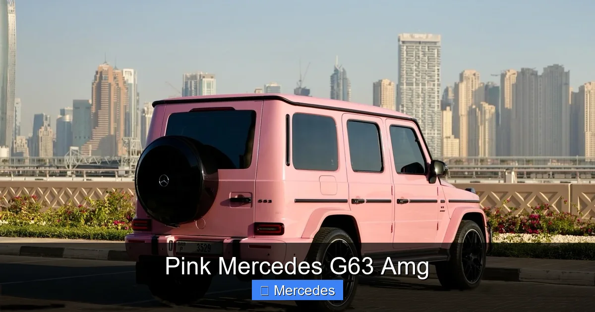 Pink Mercedes G63 Amg