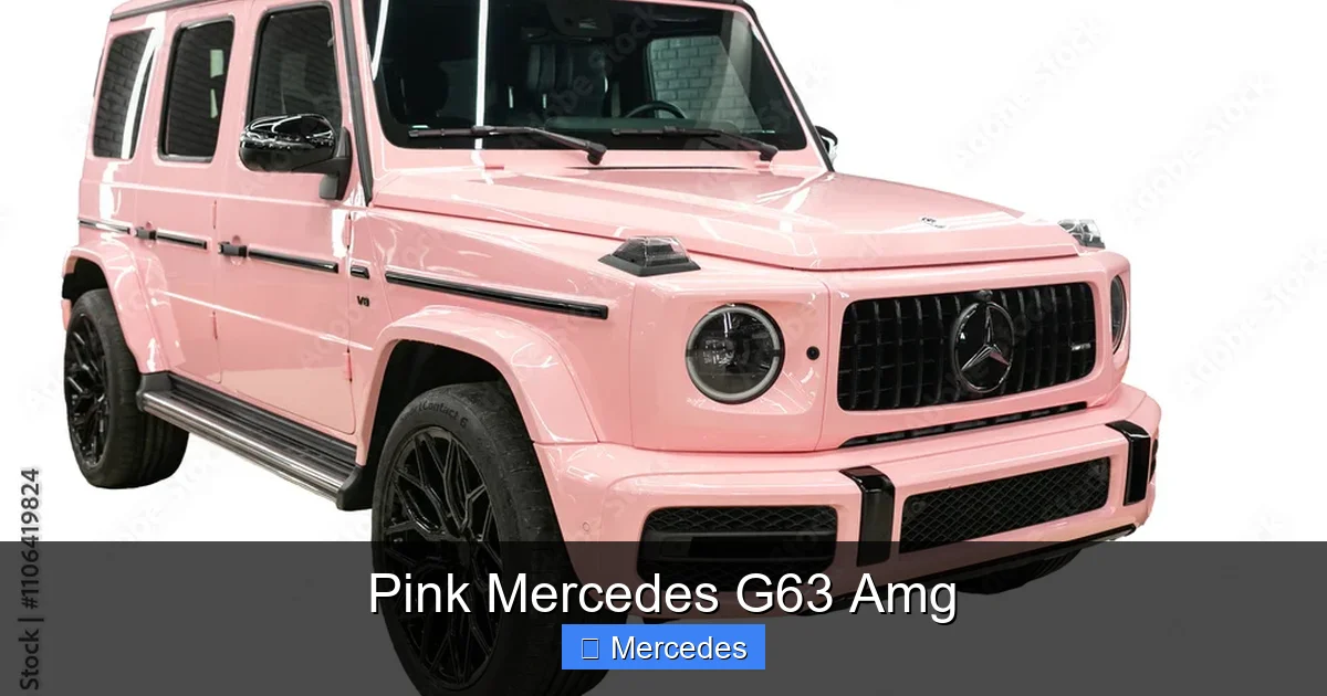 Pink Mercedes G63 Amg
