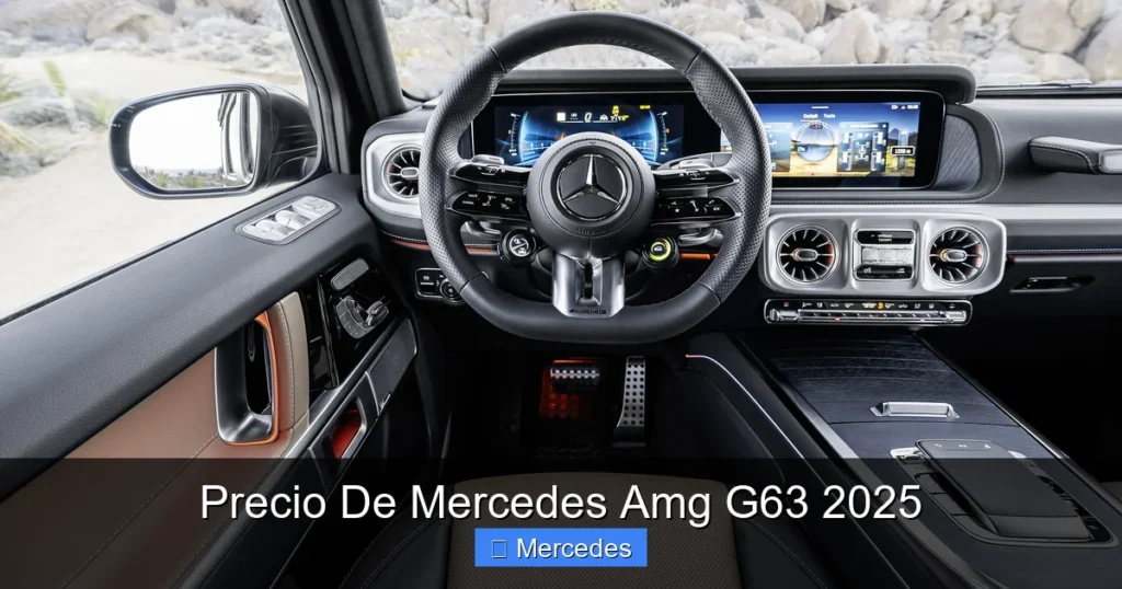 Precio De Mercedes Amg G63 2025