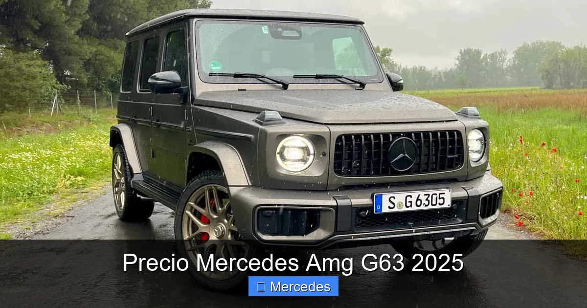 Precio Mercedes Amg G63 2025