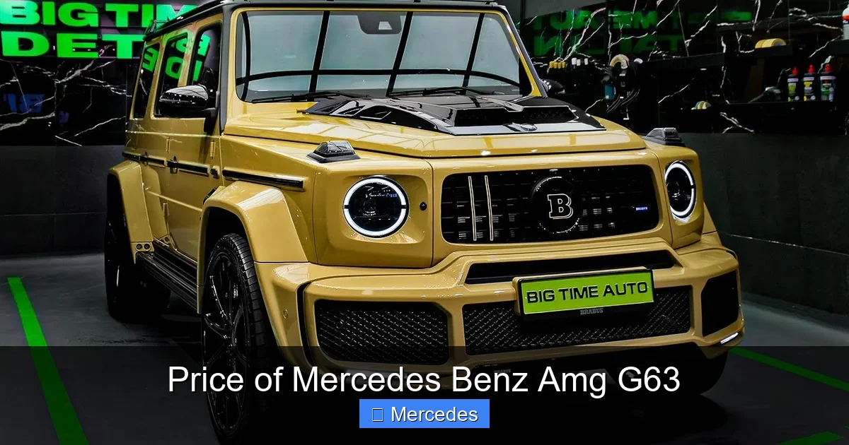 Price of Mercedes Benz Amg G63