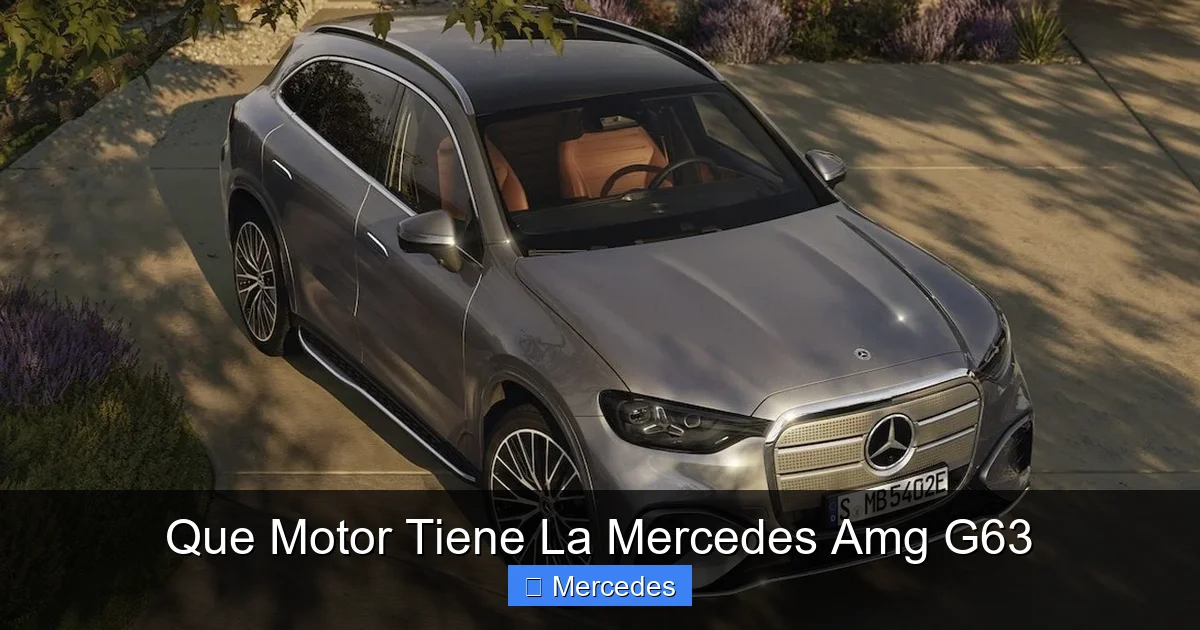 Que Motor Tiene La Mercedes Amg G63