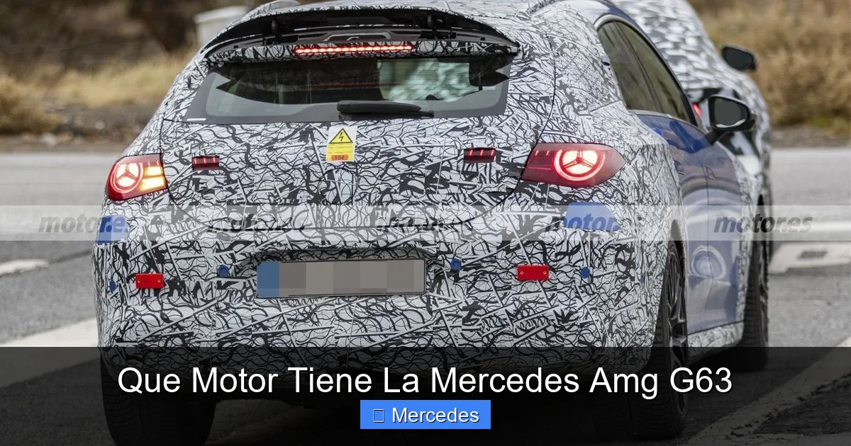 Que Motor Tiene La Mercedes Amg G63