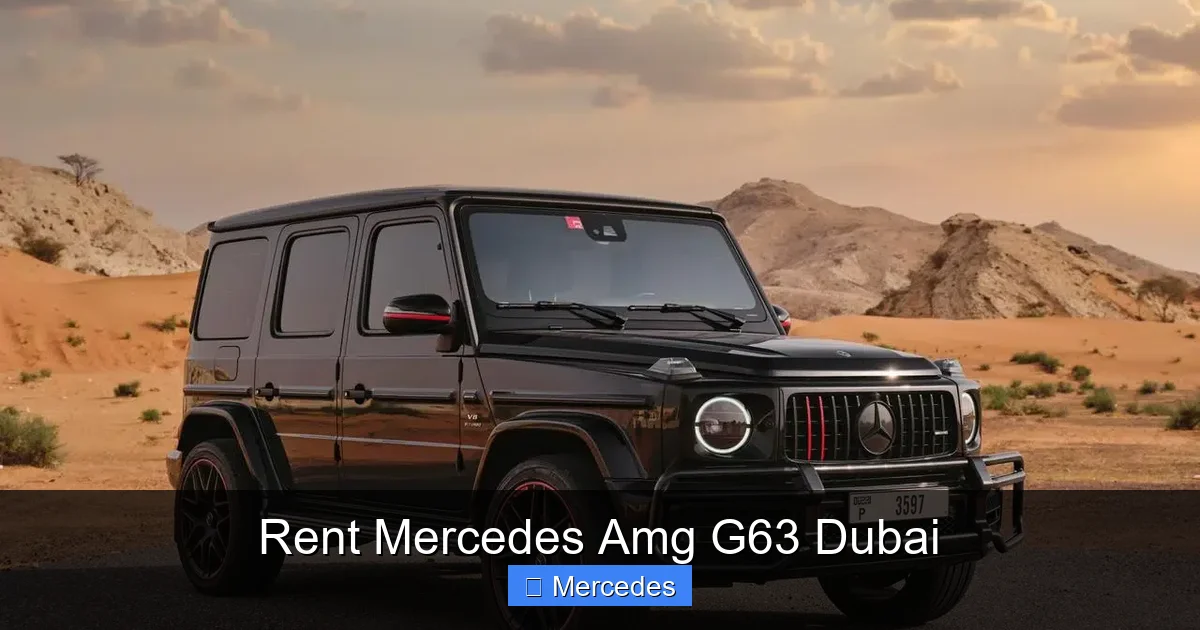 Rent Mercedes Amg G63 Dubai