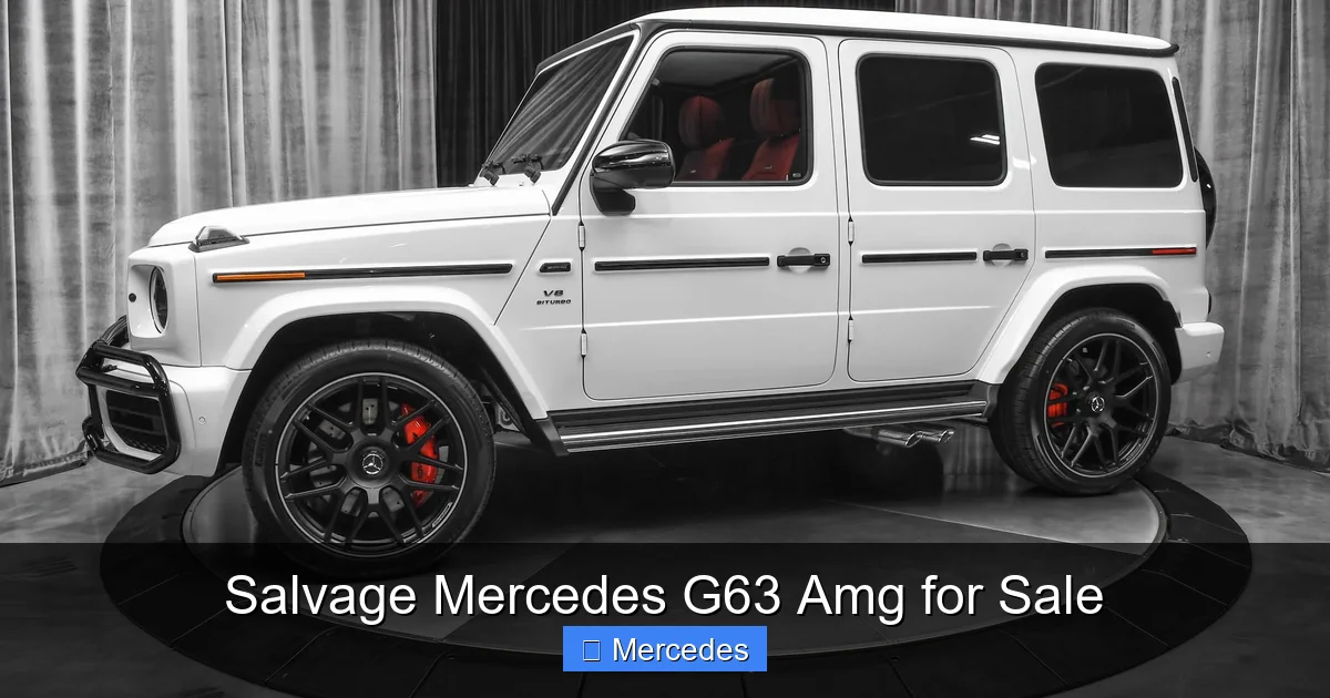 Salvage Mercedes G63 Amg for Sale