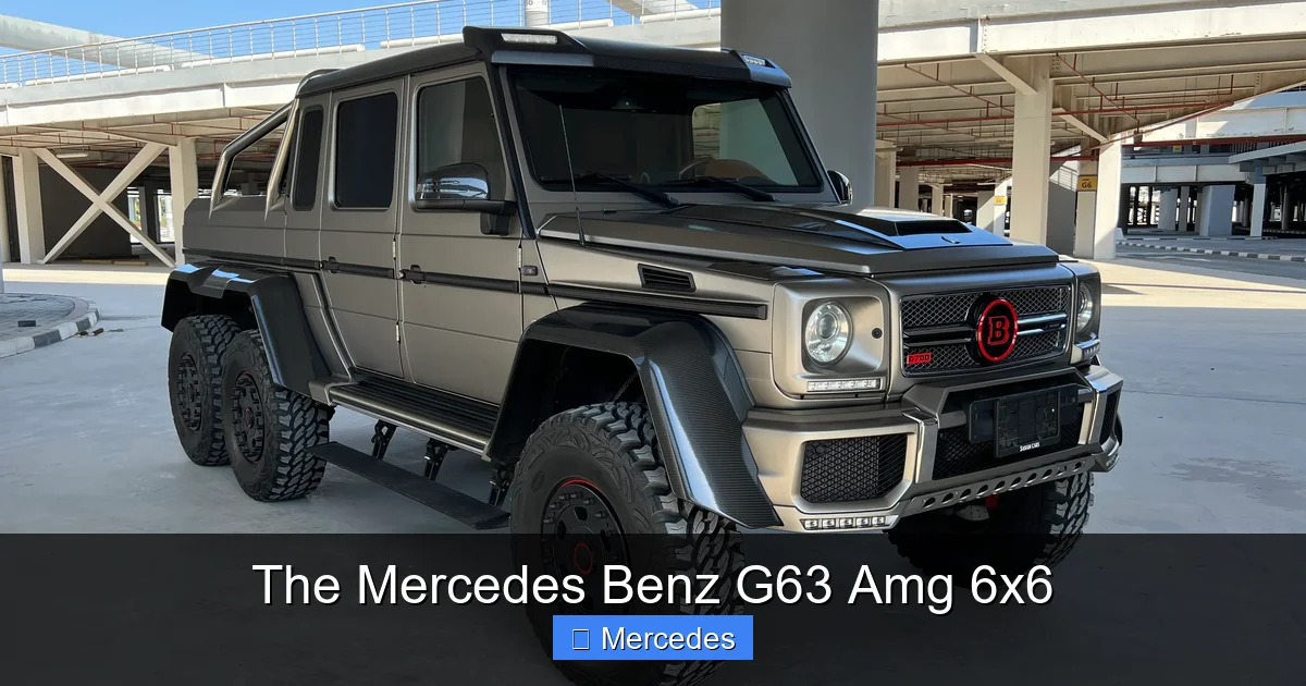 The Mercedes Benz G63 Amg 6x6