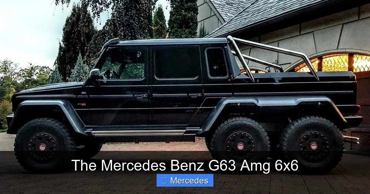 The Mercedes Benz G63 Amg 6x6
