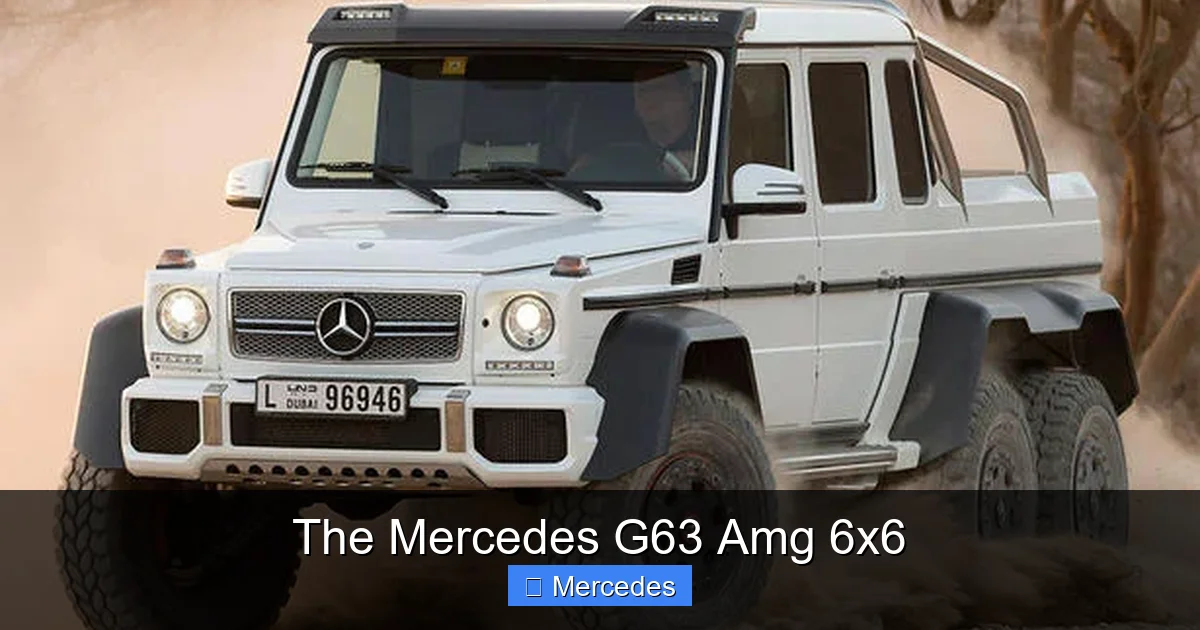 The Mercedes G63 Amg 6x6