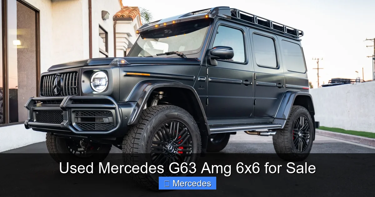 Used Mercedes G63 Amg 6x6 for Sale