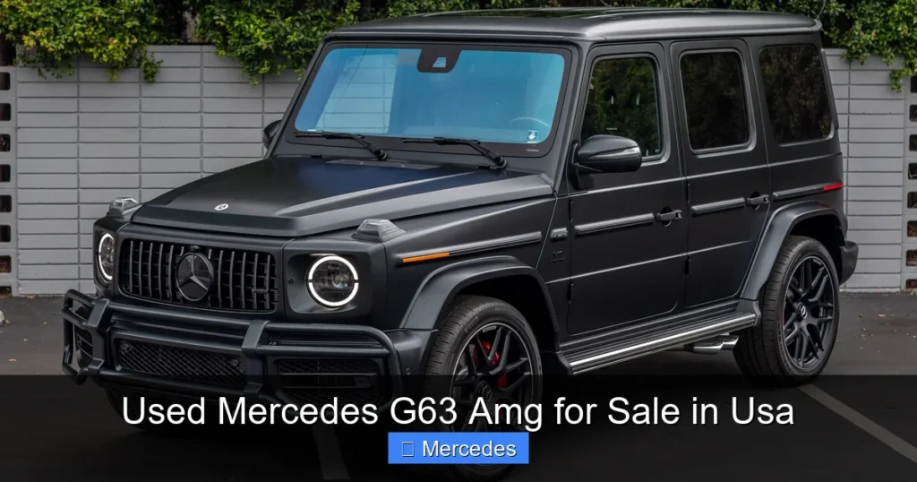 Used Mercedes G63 Amg for Sale in Usa