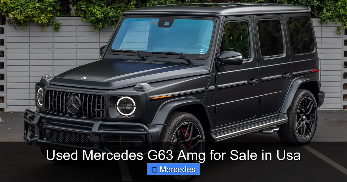 Used Mercedes G63 Amg for Sale in Usa