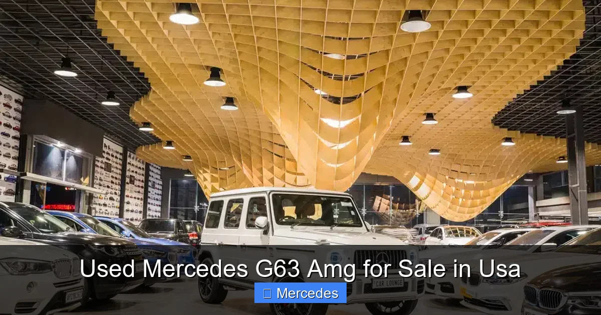 Used Mercedes G63 Amg for Sale in Usa
