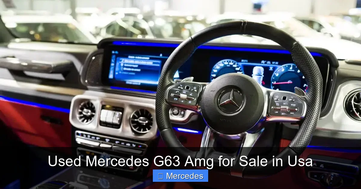 Used Mercedes G63 Amg for Sale in Usa