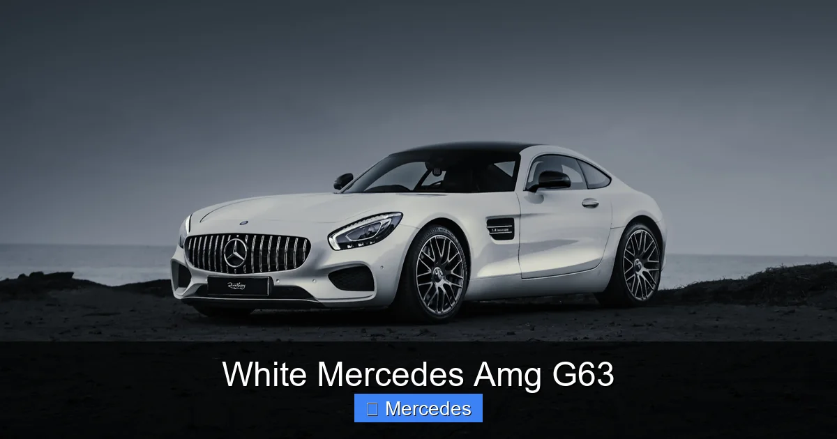 White Mercedes Amg G63