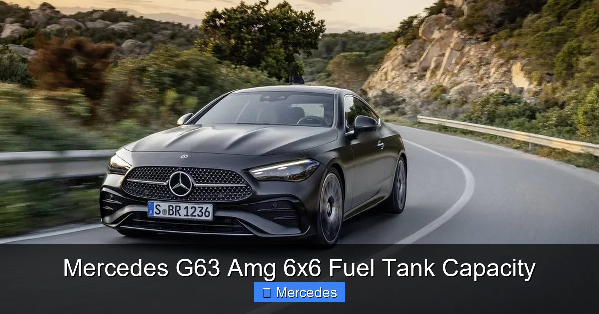 Mercedes G63 Amg 6x6 Fuel Tank Capacity